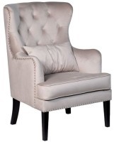 Кресло Rimini велюр св.серый Colton 030-SVSER 74*84*104см с подушкой (TT-00011111)