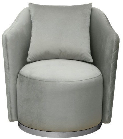 Кресло Verona/VD вращающееся, велюр мятный Colt025-MINT/хром 70*77*80см (TT-00014708)