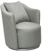 Кресло Verona/VD вращающееся, велюр мятный Colt025-MINT/хром 70*77*80см (TT-00014708)