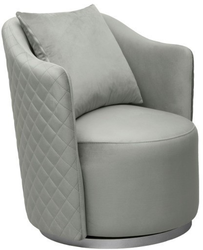 Кресло Verona/VD вращающееся, велюр мятный Colt025-MINT/хром 70*77*80см (TT-00014708)