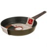 Сковорода agness "spicy" с "мраморным" антипригар.покрытием 28*5.8 см цвет: оливковый (947-543)