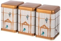 Набор емкостей для хранения &quot;paradise bird&quot; из 3-х штук, 10,5х10,5х16 см, 1,7л Agness (949-042)