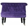 Пуф Камден NSCC-2008B-40/VEL- 030, каркас - дуб, фурнитура - бронза, обивка - бархат, purple, ROOMERS FURNITURE