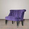 Пуф Камден NSCC-2008B-40/VEL- 030, каркас - дуб, фурнитура - бронза, обивка - бархат, purple, ROOMERS FURNITURE