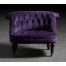 Пуф Камден NSCC-2008B-40/VEL- 030, каркас - дуб, фурнитура - бронза, обивка - бархат, purple, ROOMERS FURNITURE