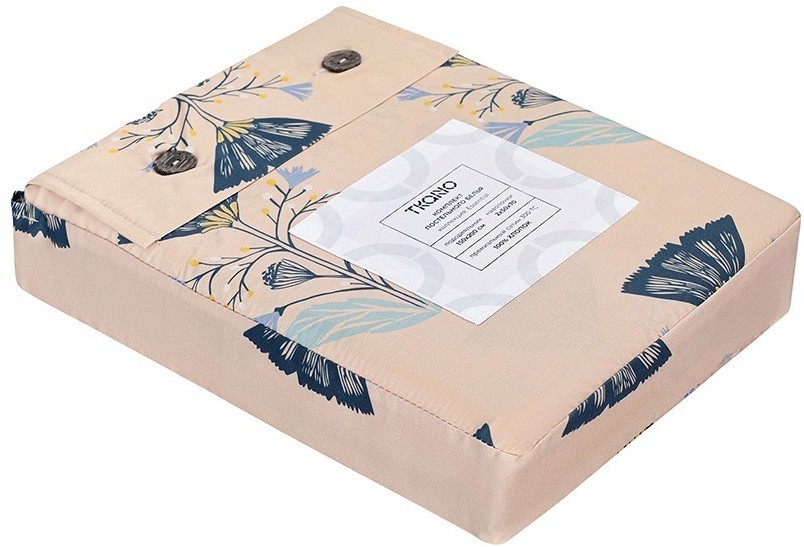 Комплект постельного белья "Летний цветок" из премиального сатина из коллекции russian north, 150х200 см (78448)