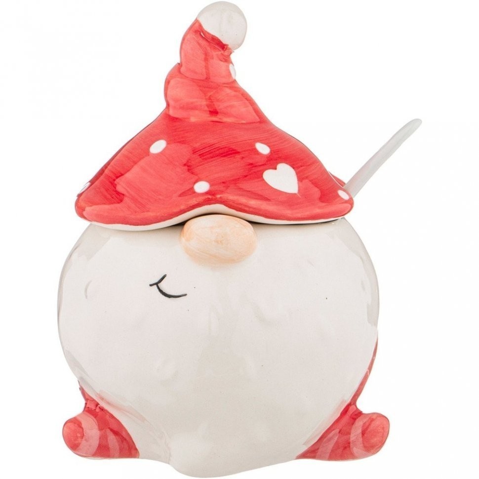 Сахарница с ложкой коллекция "christmas gift" 10.1x10x13 см Lefard (230-435)