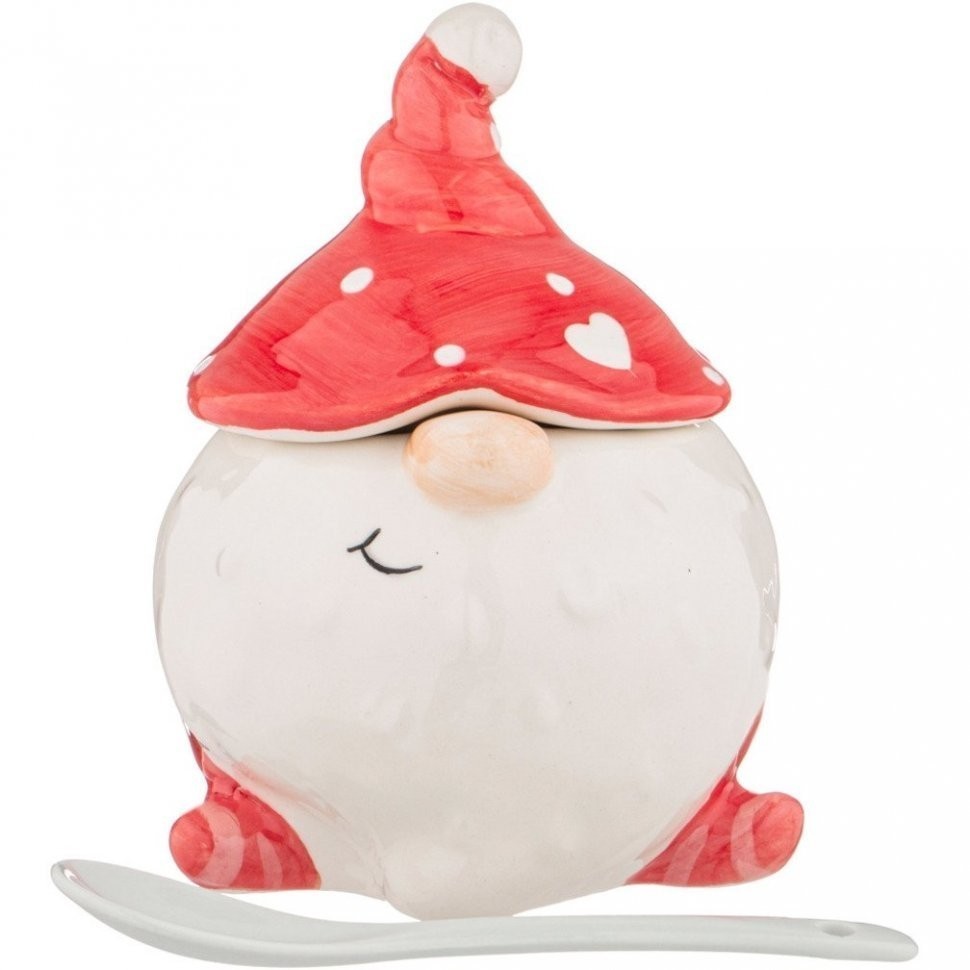 Сахарница с ложкой коллекция "christmas gift" 10.1x10x13 см Lefard (230-435)