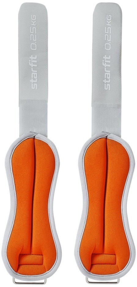 Утяжелители универсальные WT-502, 0,25 кг, оранжевый/серый (2107390)