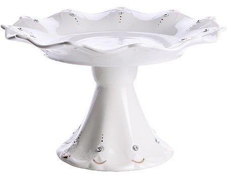 Ваза для фруктов 22,5х22,5х11см фарфорLR(х12 (60021)