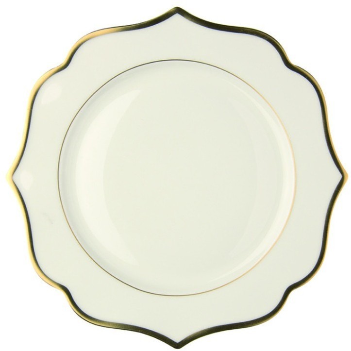Тарелка LION002AV003265, 28 см, костяной фарфор, ivory/gold, LE COQ
