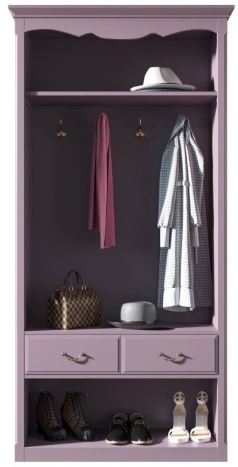 Шкаф-прихожая Leontina Lavanda открытая арт ST9360L-ET