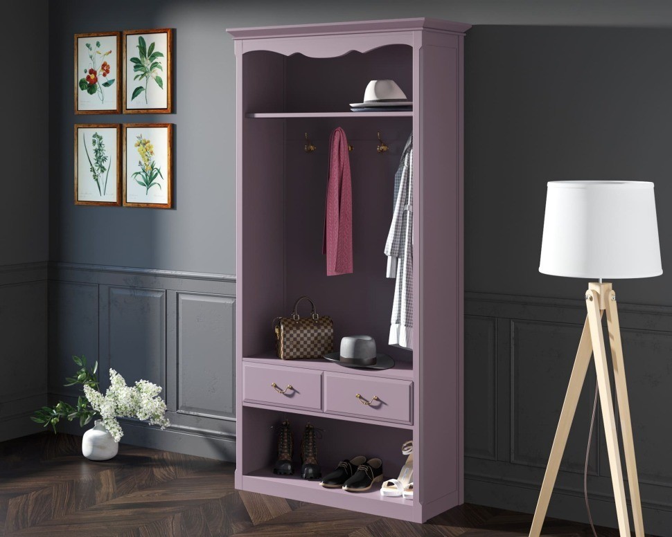 Шкаф-прихожая Leontina Lavanda открытая арт ST9360L-ET