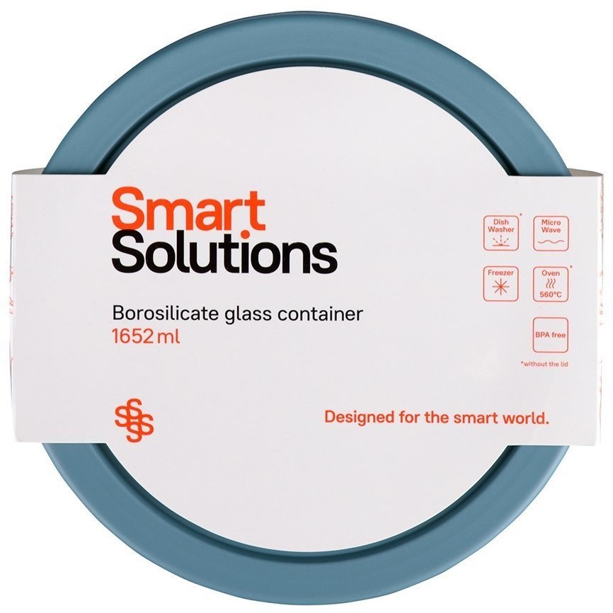 Контейнер для запекания и хранения smart solutions, 1652 мл, синий (73383)