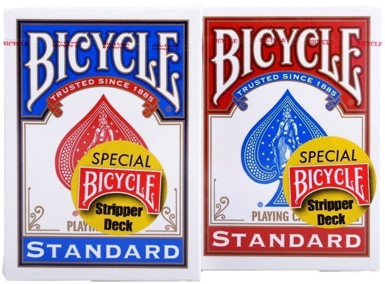 Карты "Bicycle Stripper Deck red/blue" (33583)
