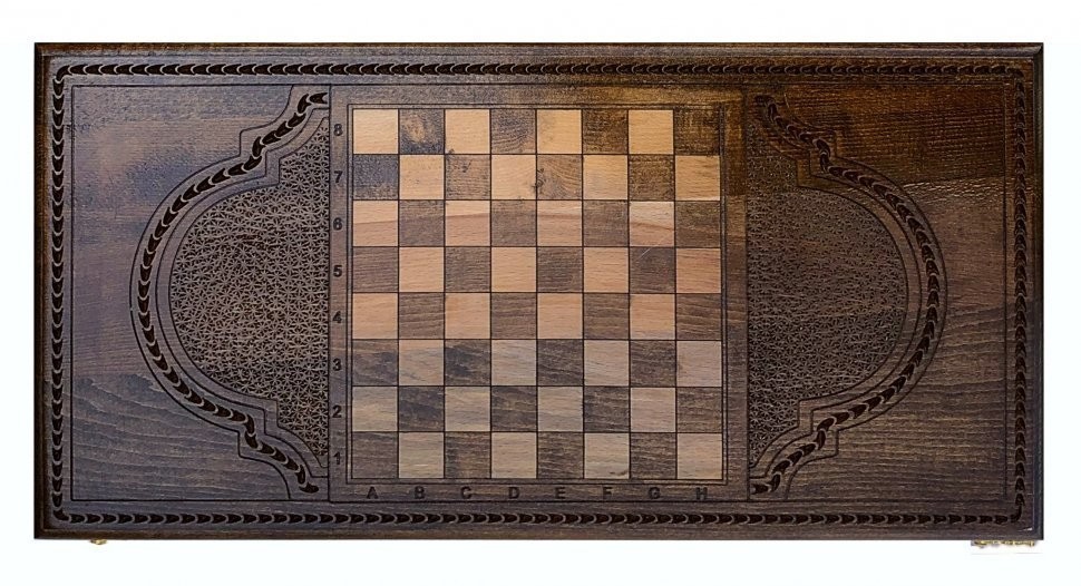 Нарды резные "Армянский узор 2", Mkhitaryan (28362)