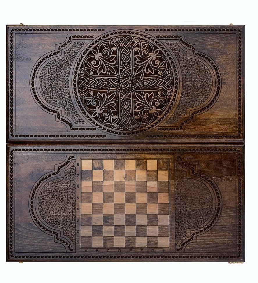 Нарды резные "Армянский узор 2", Mkhitaryan (28362)