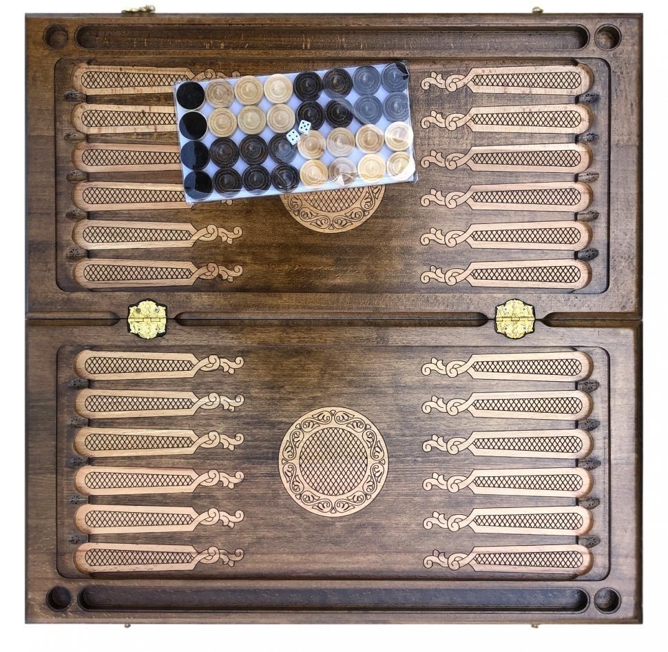 Нарды резные "Армянский узор 2", Mkhitaryan (28362)