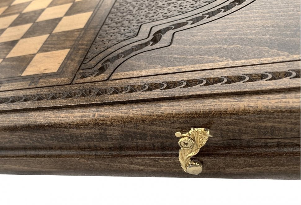 Нарды резные "Армянский узор 2", Mkhitaryan (28362)