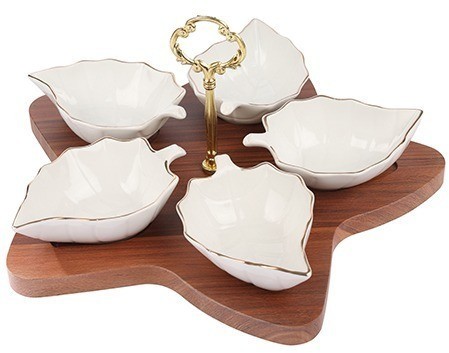 Менажница керамическая для сервировки 5 блюд LORAINE (90030-150)