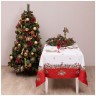 Скатерть "морозко.снегири" 160х220см ,красный, 100% хлопок,твил пропитка Lefard (850-745-21)