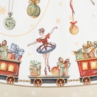 Скатерть круглая  &quot;щелкунчик&quot; ,190см ,бежевый , 100%хлопок , твил Lefard (850-757-25)