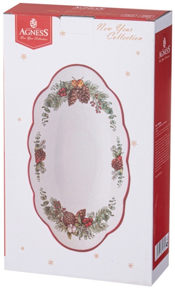 Блюдо agness "celebration" 30,7*17,7*6 см (358-2260)