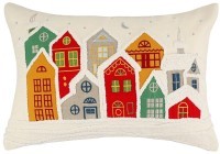 Чехол на подушку snowy village из коллекции new year essential, 30х45 см (79803)