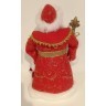 Дед мороз в красной шубе и белой шапке 50 см (84673)