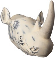 Голова носорога 4430-cr, металл, mixed, ROOMERS FURNITURE