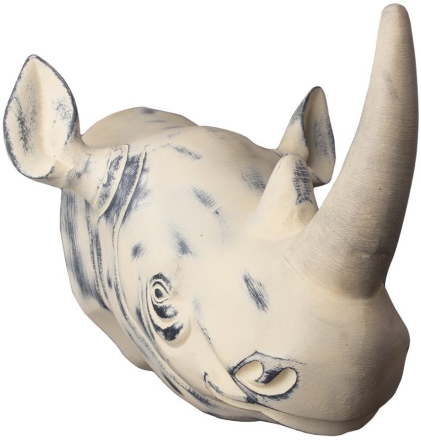 Голова носорога 4430-cr, металл, mixed, ROOMERS FURNITURE