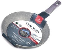 Сковорода с антипригарным покрытием pfluon marble, 24*4,8 см Agness (902-121)