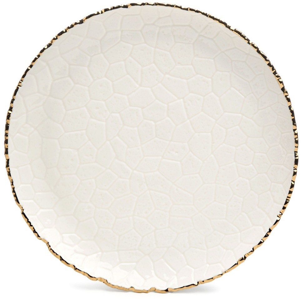 Набор тарелок обеденных lefard "charm" 2 шт. 26*2,5 см (с золотой линией) (779-352)