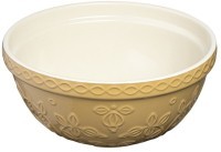 Миска бежевого цвета с рельефным узором Ягоды Тайги из коллекции russian north, 1,5 л (74996)