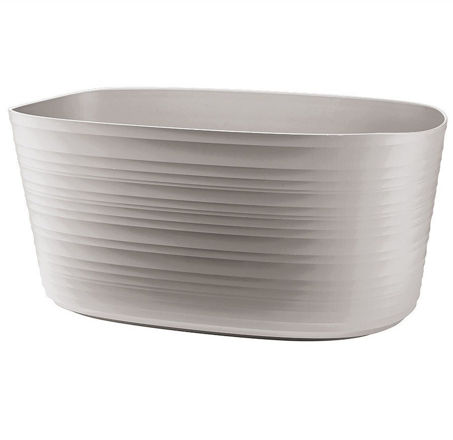 Кашпо для комнатных растений большое tierra, серо-бежевое (75509)