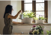 Кашпо для комнатных растений большое tierra, серо-бежевое (75509)