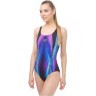 Купальник для плавания совместный Arena Iridiscent One Piece Swim Pro Back Black/Turquoise(1183 508) (632587)