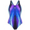 Купальник для плавания совместный Arena Iridiscent One Piece Swim Pro Back Black/Turquoise(1183 508) (632587)