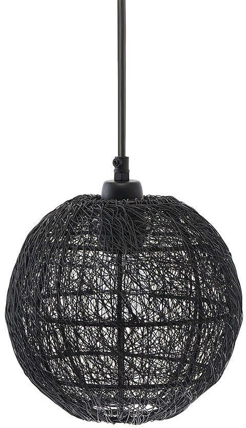 Светильник подвесной vinger, D20х22 см, черный (76200)