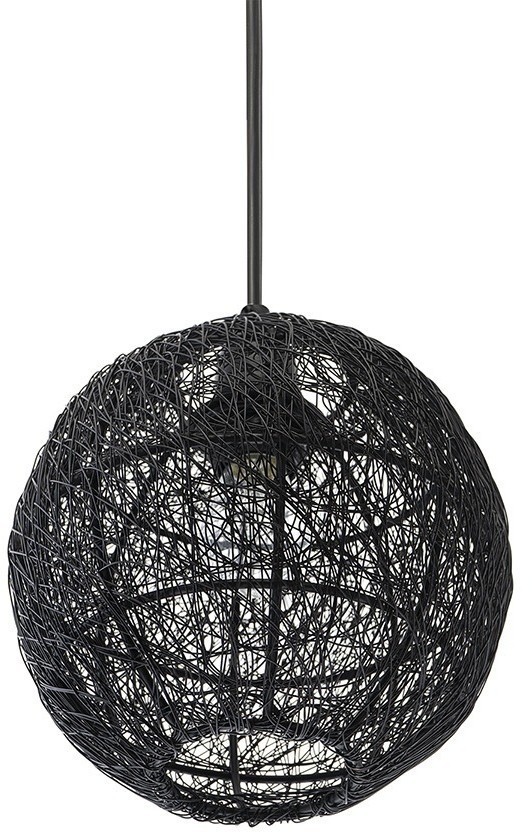 Светильник подвесной vinger, D20х22 см, черный (76200)