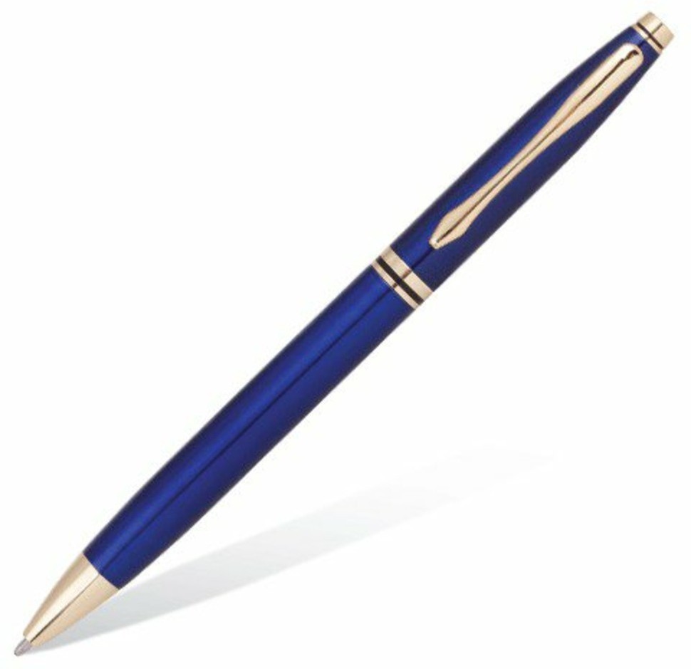 Ручка шариковая Brauberg De Luxe Blue линия 0,7 мм 141412 (2) (66943)