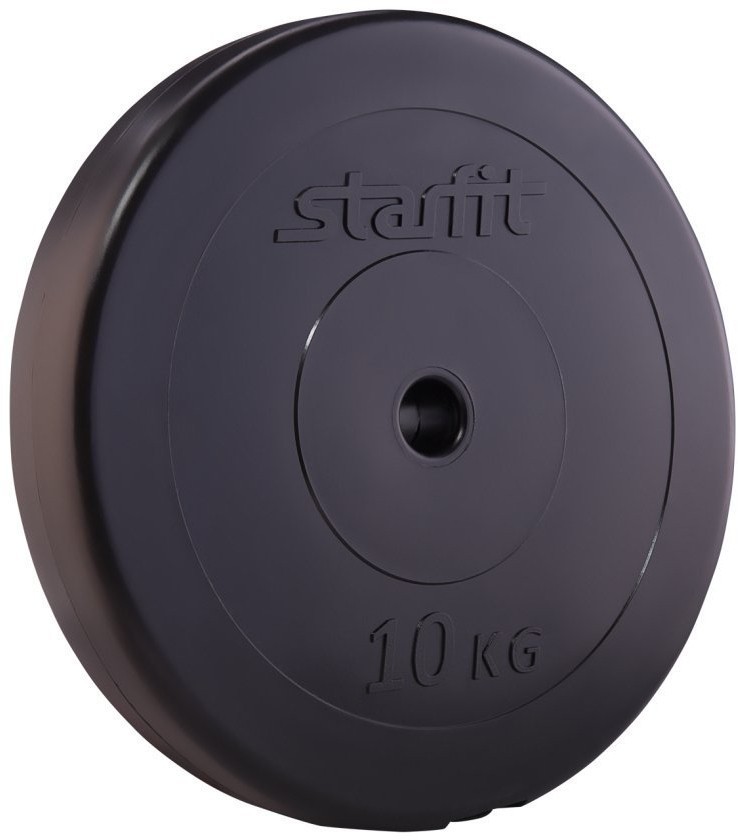 Диск пластиковый BB-203, d=26 мм, черный, 10 кг (78534)