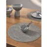 Набор из 4-х сервировочных салфеток leanera, D35 см, серые (76987)