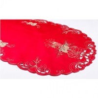 Салфетка &quot;новогодняя&quot; овал 60*120 см SANTALINO (829-128)