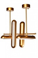 Светильник потолочный 70х46, цвет золото (TT-00001569)