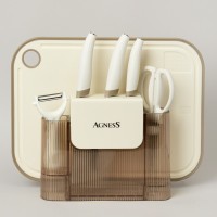 Набор кухонных предметов 7шт цвет айвори Agness (671-029)