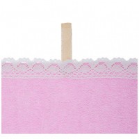 Набор полотенец из 2-х шт &quot;любимая мамочка&quot;,50х30см, махра роз+рогожка  роз. 100% хлопок SANTALINO (850-453-86)