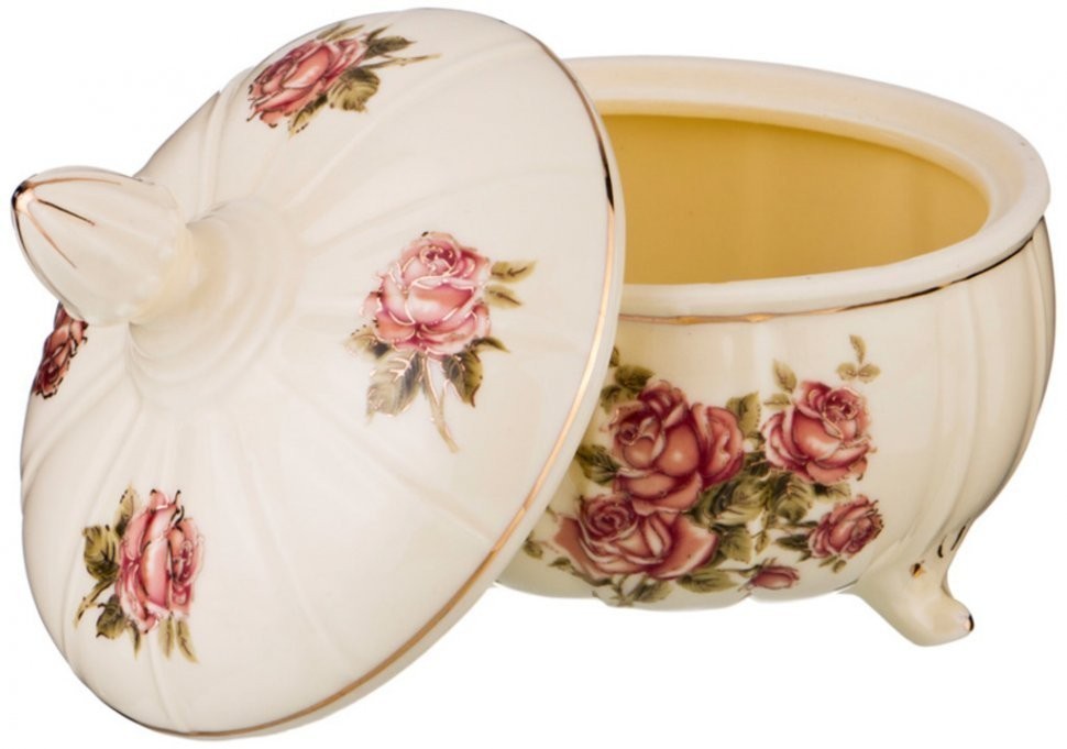 Сахарница "корейская роза" 12*12*13.5см 470мл Lefard (54-456)