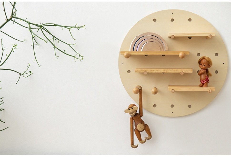 Пегборд shely, D50 см, светлое дерево (74819)