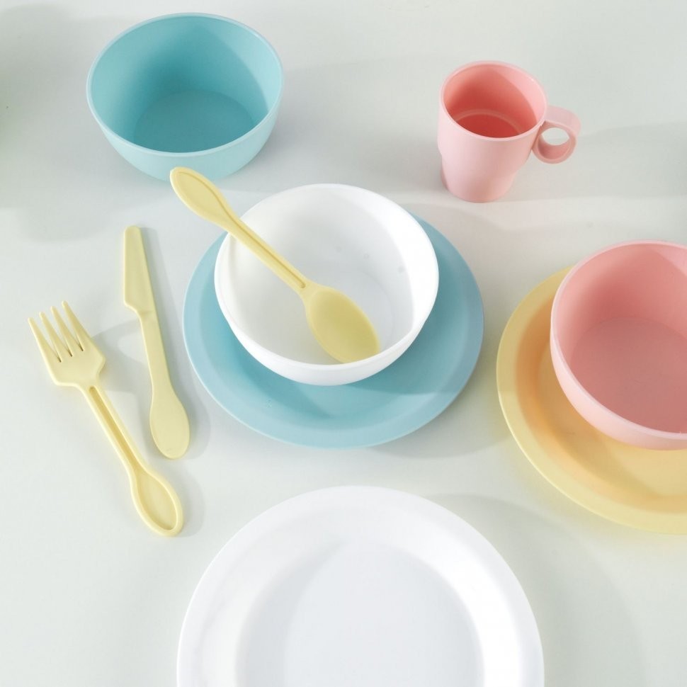 Кухонный игровой набор посуды Пастель (Pastel) (63027_KE)